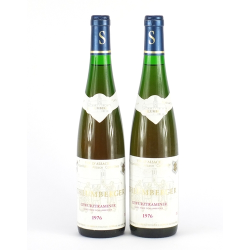 2395 - Two bottles of 1976 Domaine Schlumberger Gewurztraminer