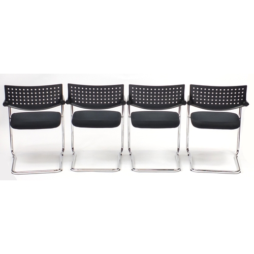 2013 - Set of four Vitra Visavis chairs by Antonio Citterio and Glenn Olivier Löw, 80cm high