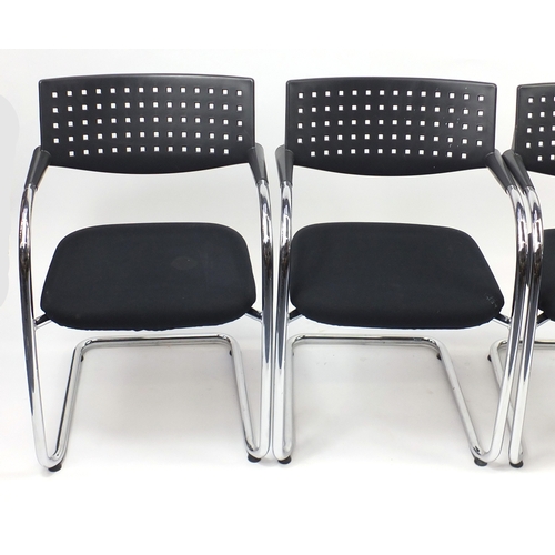2055 - Set of four Vitra Visavis chairs by Antonio Citterio and Glenn Olivier Löw, 80cm high