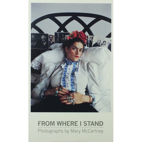 2136 - Mary McCartney National Portrait Gallery 'From Where I Stand' poster, published 2000, mounted and fr... 