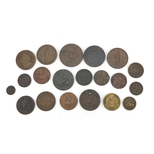 476 - Group of antique tokens