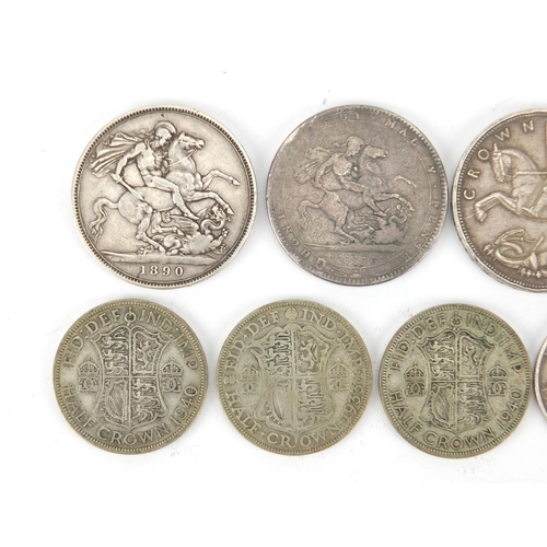 467 - Early 19th century and later mostly British and coinage including Queen Victoria 1890 crown and 1935... 