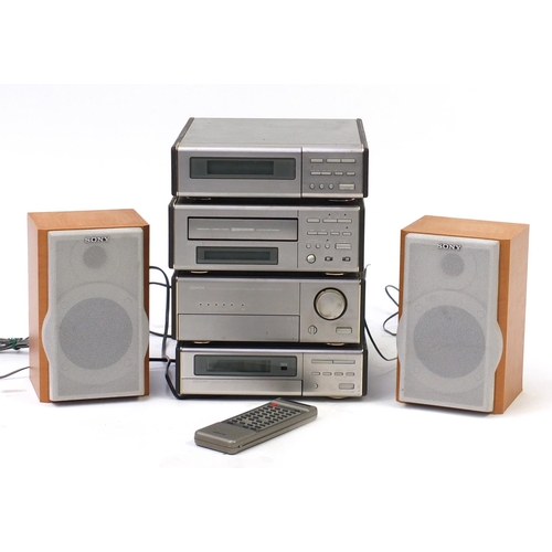 206 - Denon Hi Fi separates system with speakers