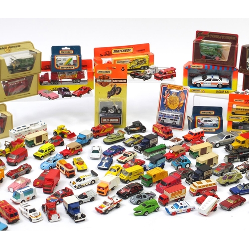 158 - Large collection of mostly Matchbox die cast vehicles, some boxed