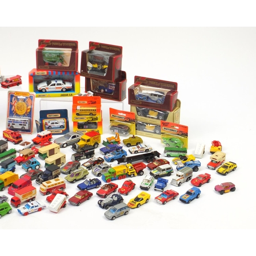 158 - Large collection of mostly Matchbox die cast vehicles, some boxed