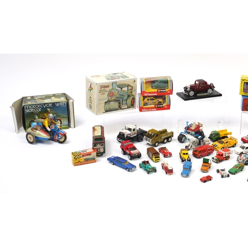 164 - Vintage and later vehicles including some die cast and tin plate