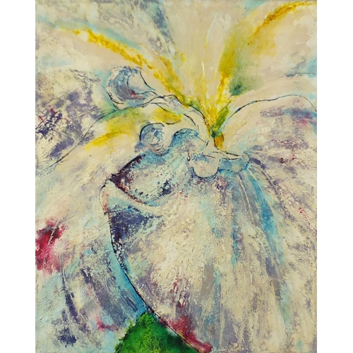 168 - Rose Mackw - Still life flowers, oil on canvas, 51cm x 41cm