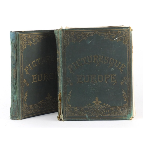 517 - Two Picturesque Europe hardback books, published by Cassell, Petter, Galpin & Co