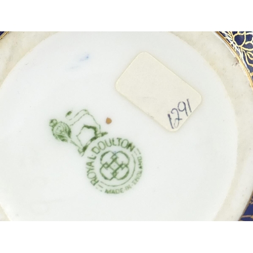244 - Royal Doulton china and a Doulton Lambeth stoneware jug including Rose HN1368 and an aesthetic vase,... 