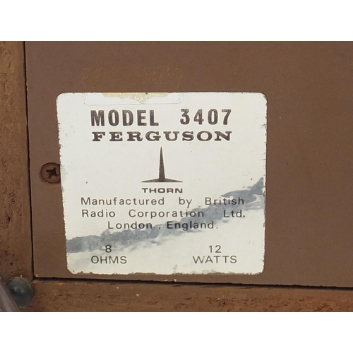 209 - Hi fi electricals comprising Ferguson by Garrard SP25MKII turntable, pair of Wharfedale 379 speakers... 