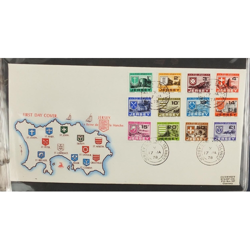 490 - Three albums of first day covers including Jersey and Great Britain