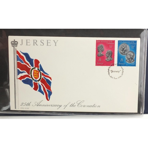 490 - Three albums of first day covers including Jersey and Great Britain