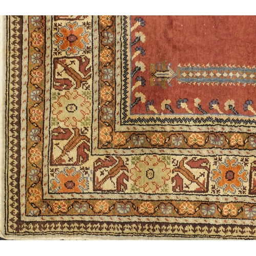 18 - Turkish rug with allover geometric design, 145cm x 90cm size