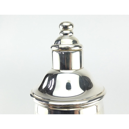 2078 - Silver plated lighthouse design cocktail shaker, 35.5cm high