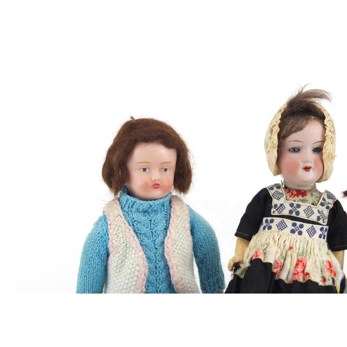 371 - Three bisque headed dolls comprising Armand Marseille, Simon & Halbig and Chester, the largest 38cm ... 