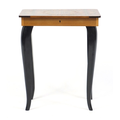 27 - Sorrento musical occasional table, 44cm H x 36cm W x 26cm D
