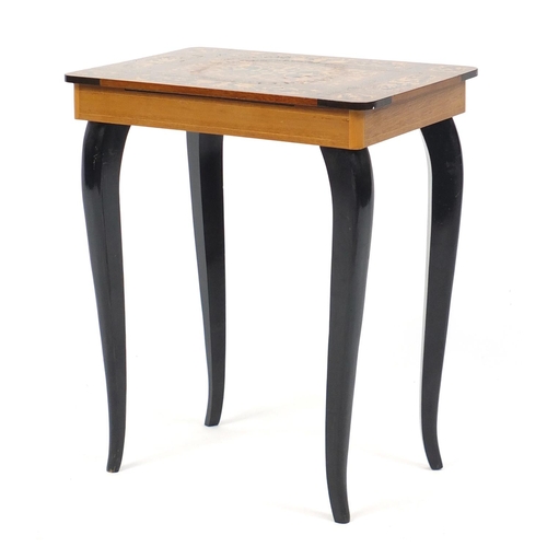 27 - Sorrento musical occasional table, 44cm H x 36cm W x 26cm D