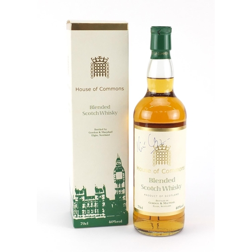 2188 - Bottle of House of Commons scotch whisky, signed by Nick Clegg