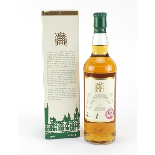 2188 - Bottle of House of Commons scotch whisky, signed by Nick Clegg