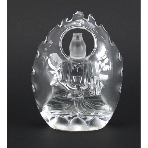 2116 - Chinese crystal carving of Guanyin, 12cm high