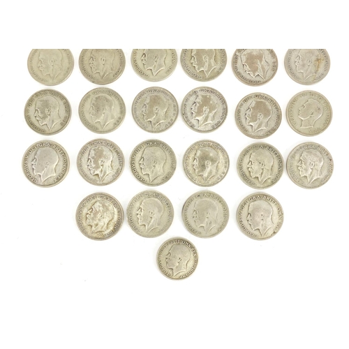 2333 - British pre 1947 half crowns and florins, 390.0g
