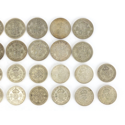2317 - British pre 1947 coinage including half crowns and shillings, 336.0g