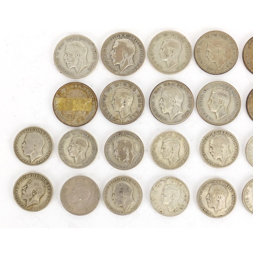2317 - British pre 1947 coinage including half crowns and shillings, 336.0g