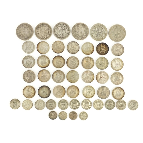 2319 - Victorian and later British coinage including half crowns and shillings, 257.0g