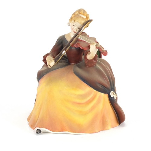 2152 - Royal Doulton figurine Violin HN2432, limited edition number 582, with box, 16cm high