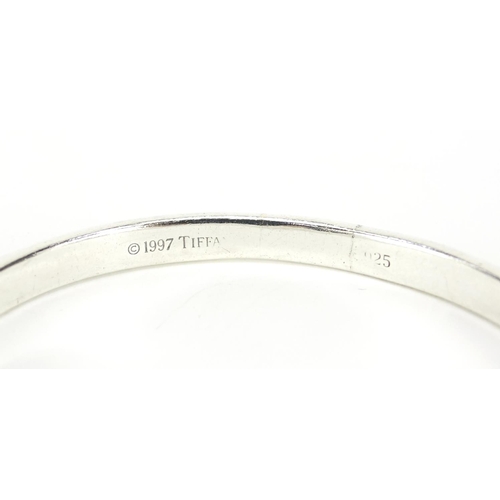 2362 - Tiffany & Co sterling silver 1997 bangle, 7cm in diameter, 32.6g