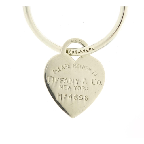 2439 - Tiffany & Co sterling silver keyring, 20.2g
