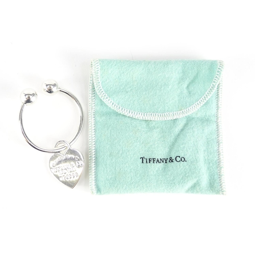2439 - Tiffany & Co sterling silver keyring, 20.2g
