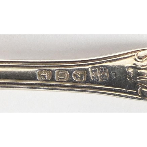 2274 - Georgian and later silver spoons and forks, various hallmarks, the largest 16cm in length, 20.0g