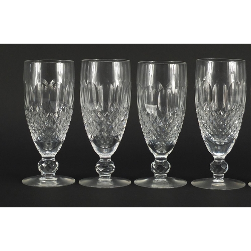 2126 - Set of six Waterford crystal glasses, each 15cm high