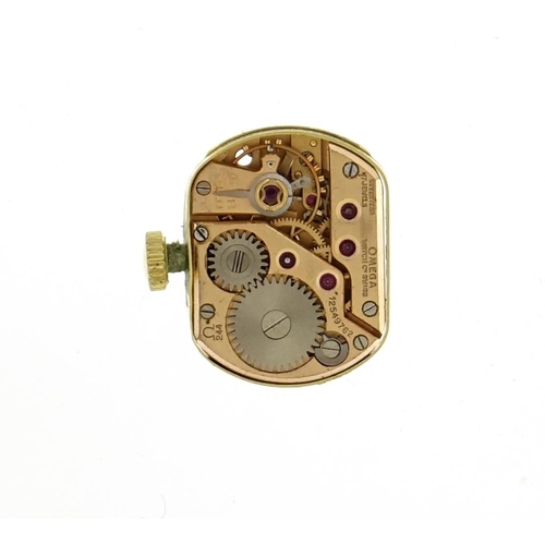 2453 - Ladies gold plated Omega wristwatch