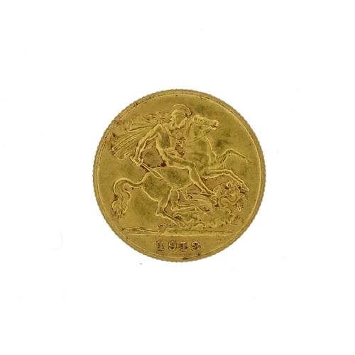 2350 - George V 1913 gold half sovereign