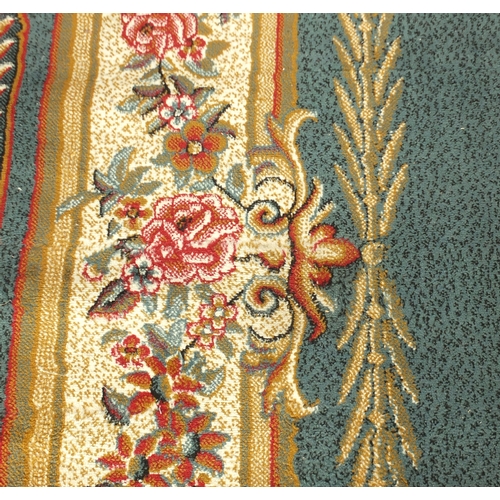 2010 - Rectangular blue ground floral carpet, 370cm x 280cm