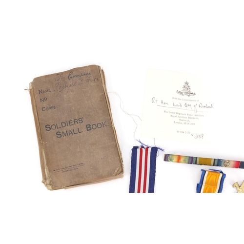 269 - British Military World War I medal group relating to REGINALD BURTON MASE, including the Mons star e... 