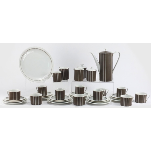 635 - Arzberg thirty six piece coffee service, the coffee pot 24cm high