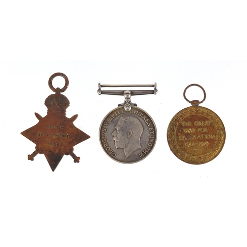 282 - British Military World War I trio, awarded to MI-8530SGTE.P.PEBODY.A.S.C.