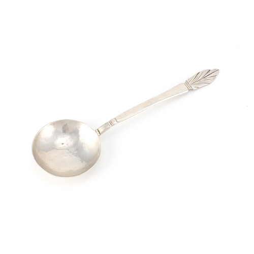 953 - Arts & Crafts silver spoon by C J Vander, 18cm in length, 50.0g