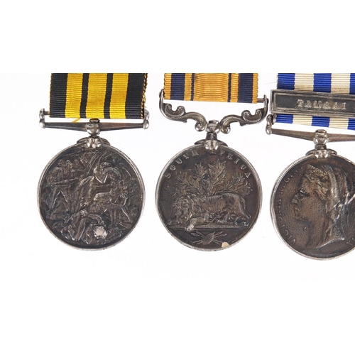 266 - Victorian British Military medal group awarded to J SMITH, HMS Himalaya including the South Africa m... 