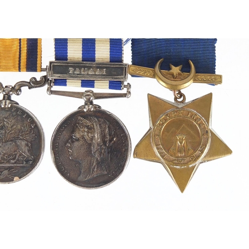 266 - Victorian British Military medal group awarded to J SMITH, HMS Himalaya including the South Africa m... 