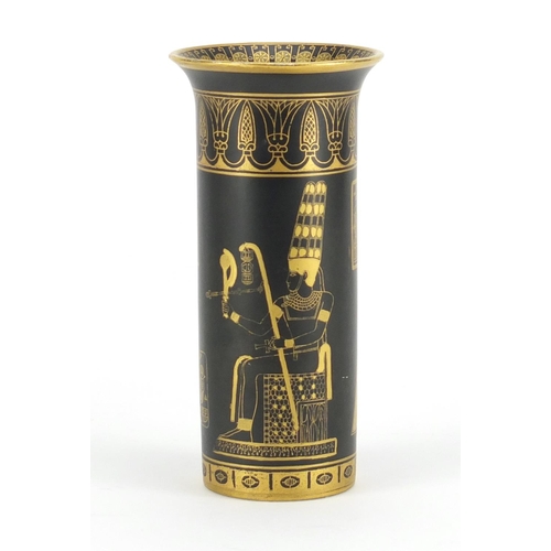 819 - Carlton Ware Tutankhamun vase, factory marks and numbered 2708 to the base, 15cm high