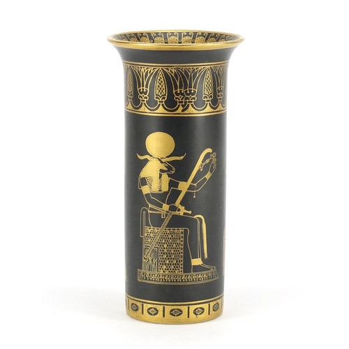 819 - Carlton Ware Tutankhamun vase, factory marks and numbered 2708 to the base, 15cm high