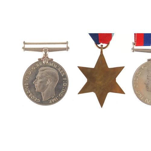287 - British Military World War II medal group including Territorial Efficient service medal, awarded to ... 