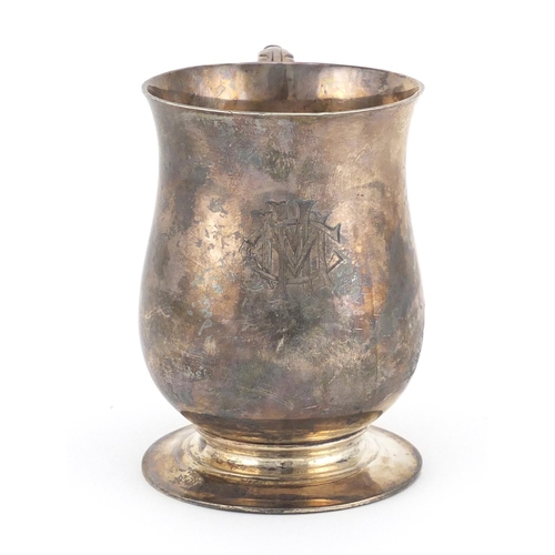 939 - Heavy silver Christening tankard by Elkington & Co, Birmingham 1921, 168.8g