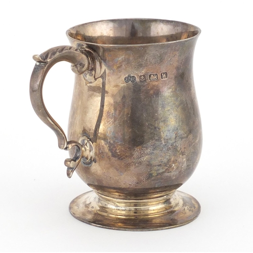 939 - Heavy silver Christening tankard by Elkington & Co, Birmingham 1921, 168.8g