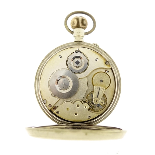 1233 - Two gentleman's Goliath pocket watches, one retailed by A Barrett & Sons, the largest 7.5cm in diame... 