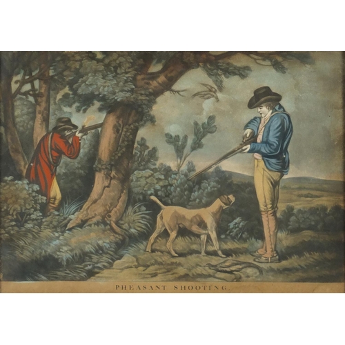 1479 - Two 17th century coloured mezzotints comprising Peasant Shooting by Haines & Son 1797 and The Prover... 